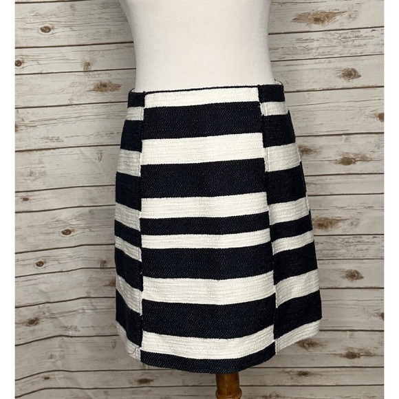 LOFT nautical striped skirt - size 14 - Picture 1 of 8